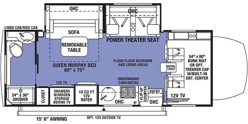 Class B+ Forester 2401T  Floor Plan